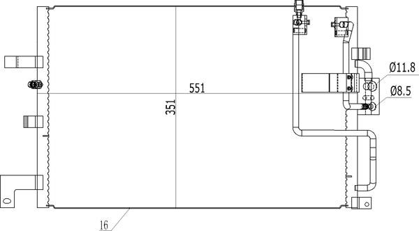 Air con condenser Saab: 606165 Hart AC Condenser