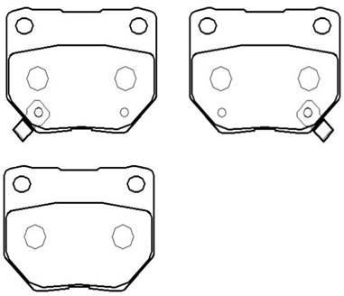 Hsb HP8361 Brake Pad Set, disc brake HP8361