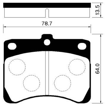 Hsb HP1019 Brake Pad Set, disc brake HP1019
