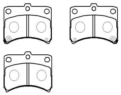Hsb HP9775 Brake Pad Set, disc brake HP9775