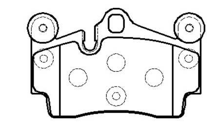 Hsb HP9662 Brake Pad Set, disc brake HP9662