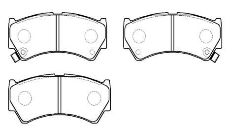 Hsb HP9741 Brake Pad Set, disc brake HP9741