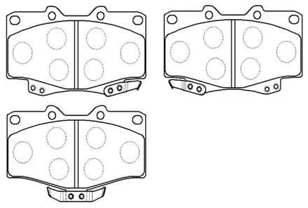 Hsb HP8494 Brake Pad Set, disc brake HP8494