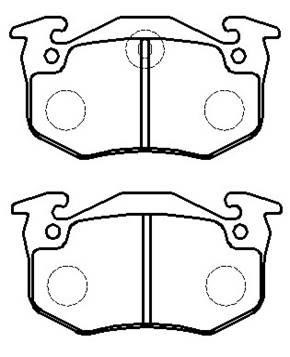 Hsb HP9468 Brake Pad Set, disc brake HP9468