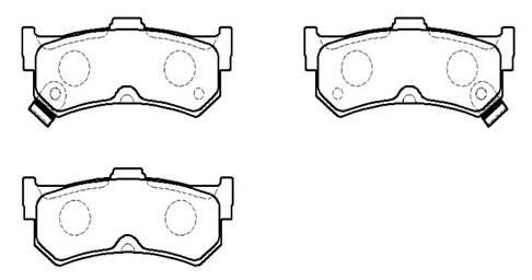 Hsb HP9050 Brake Pad Set, disc brake HP9050