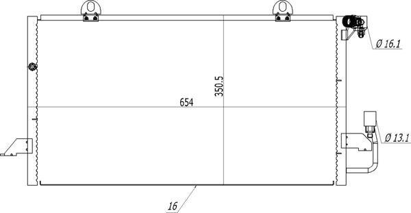 Aircon condenser Audi: 614544 Hart AC Condenser