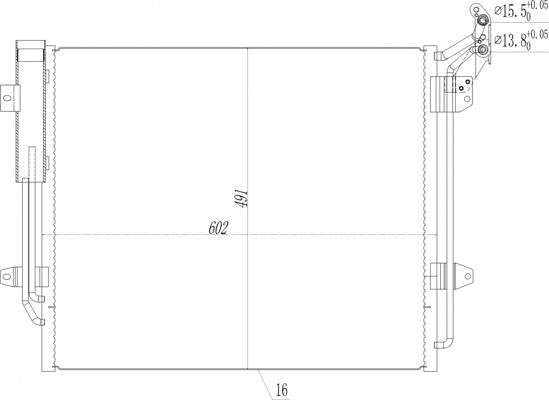 Aircon condenser Seat Alhambra: 619536 Hart AC Condenser