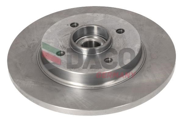 Daco 602803 Rear brake disc, non-ventilated 602803