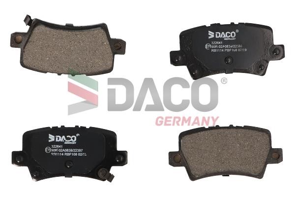Daco 322641 Brake Pad Set, disc brake 322641