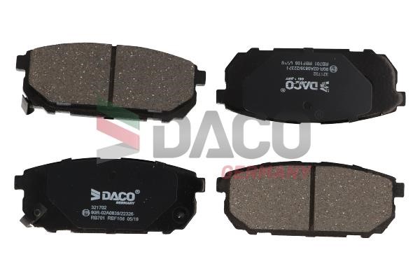 Daco 321702 Brake Pad Set, disc brake 321702