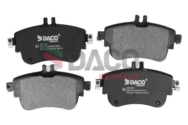 Daco 322303 Brake Pad Set, disc brake 322303