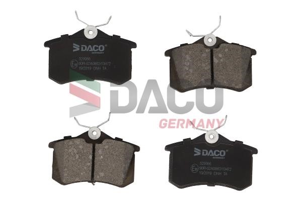 Daco 329986 Brake Pad Set, disc brake 329986
