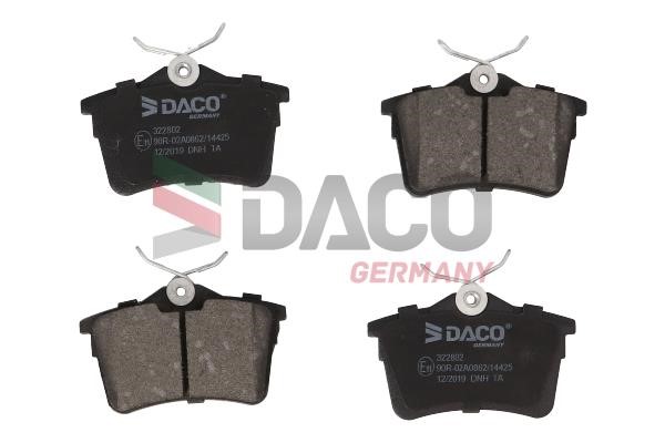 Daco 322802 Brake Pad Set, disc brake 322802