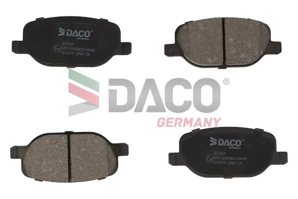 Daco 321025 Brake Pad Set, disc brake 321025