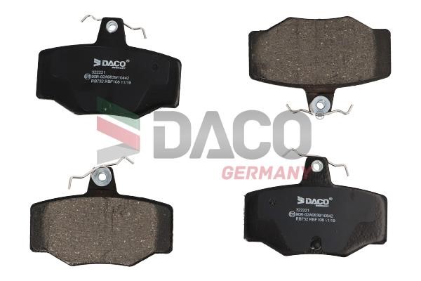 Daco 322221 Brake Pad Set, disc brake 322221