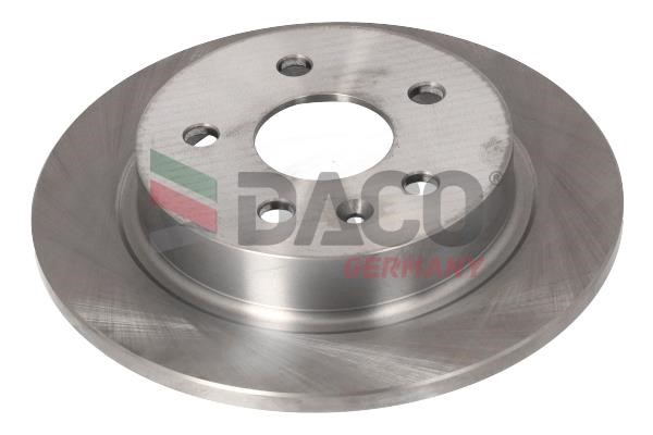 Daco 602726 Rear brake disc, non-ventilated 602726