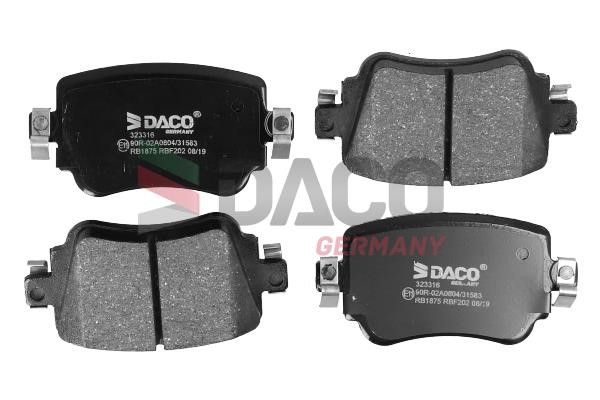 Daco 323316 Brake Pad Set, disc brake 323316