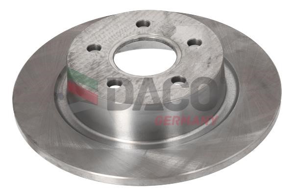 Daco 602507 Rear brake disc, non-ventilated 602507