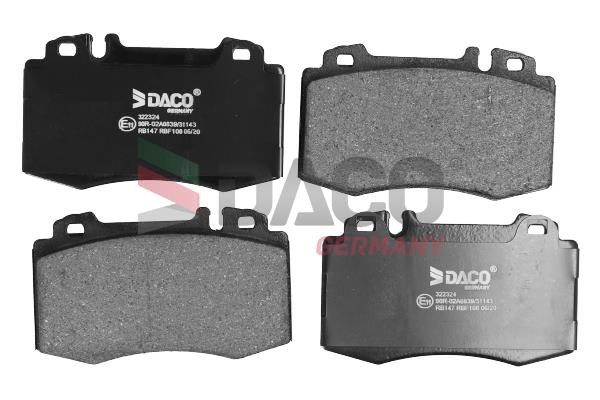 Daco 322324 Brake Pad Set, disc brake 322324