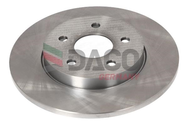 Daco 602504 Rear brake disc, non-ventilated 602504