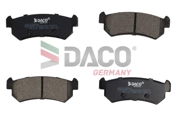 Daco 320801 Brake Pad Set, disc brake 320801