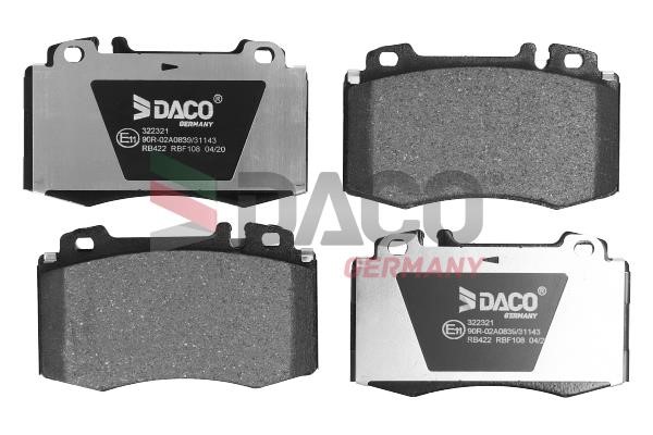 Daco 322321 Brake Pad Set, disc brake 322321