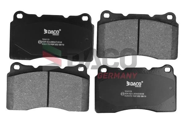 Daco 324113 Brake Pad Set, disc brake 324113