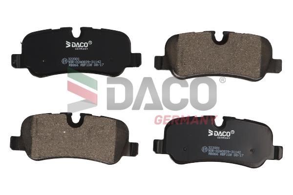 Daco 322001 Brake Pad Set, disc brake 322001