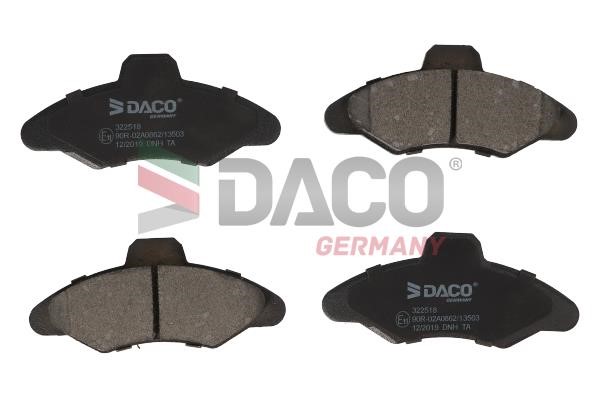 Daco 322518 Brake Pad Set, disc brake 322518
