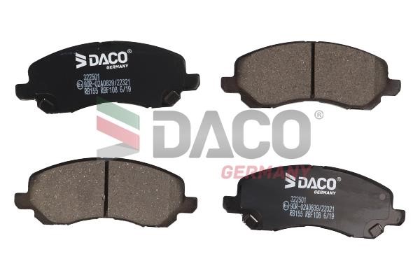 Daco 322501 Brake Pad Set, disc brake 322501