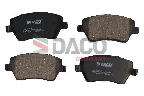Daco 322258 Brake Pad Set, disc brake 322258