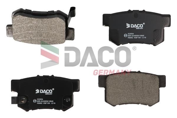 Daco 322634 Brake Pad Set, disc brake 322634