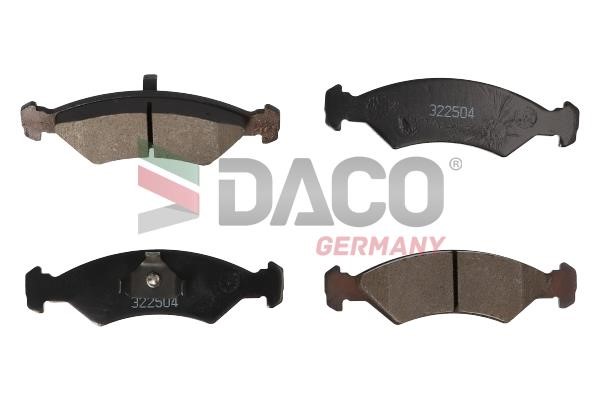 Daco 322504 Brake Pad Set, disc brake 322504