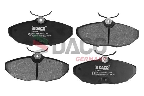 Daco 321511 Brake Pad Set, disc brake 321511