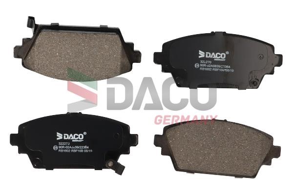 Daco 322270 Brake Pad Set, disc brake 322270