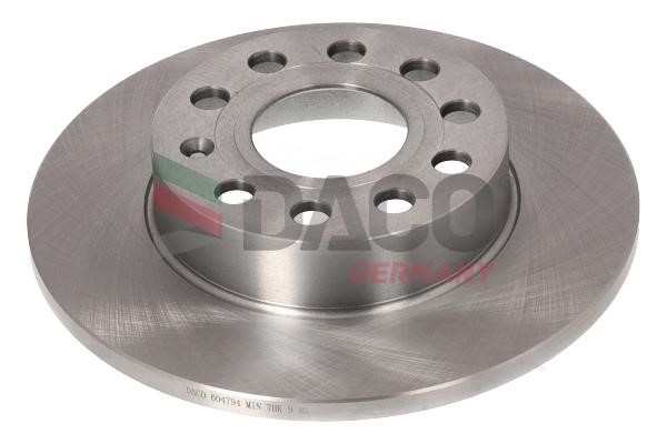 Daco 604794 Rear brake disc, non-ventilated 604794