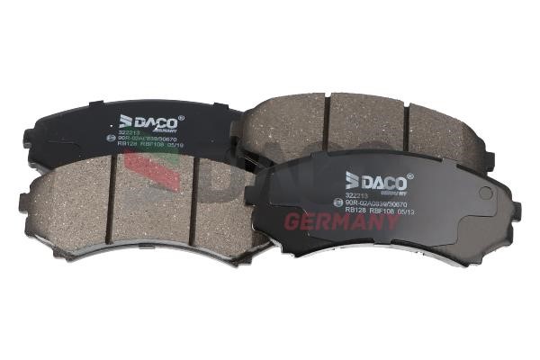 Daco 322213 Brake Pad Set, disc brake 322213