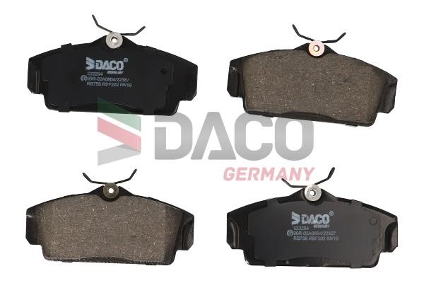 Daco 322254 Brake Pad Set, disc brake 322254