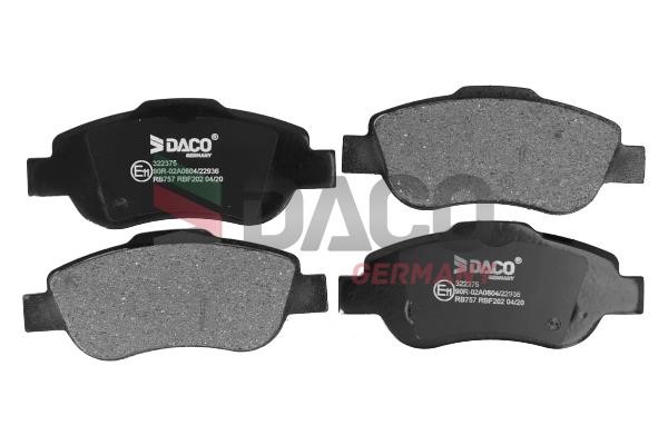 Daco 322375 Brake Pad Set, disc brake 322375