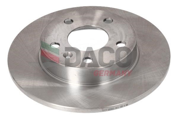 Daco 603631 Rear brake disc, non-ventilated 603631