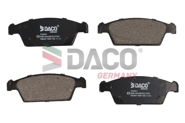 Daco 325001 Brake Pad Set, disc brake 325001