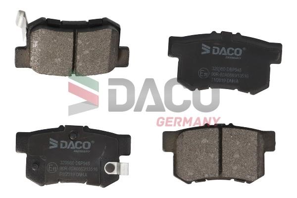 Daco 329980 Brake Pad Set, disc brake 329980