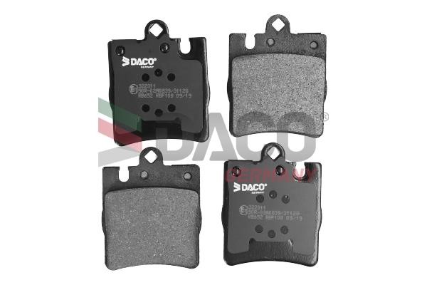 Daco 322311 Brake Pad Set, disc brake 322311