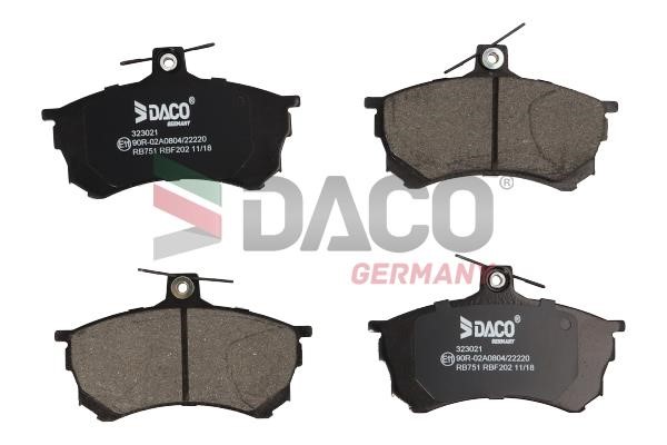 Daco 323021 Brake Pad Set, disc brake 323021