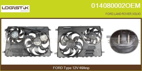 LGK 014080002OEM Electric Motor, radiator fan 014080002OEM