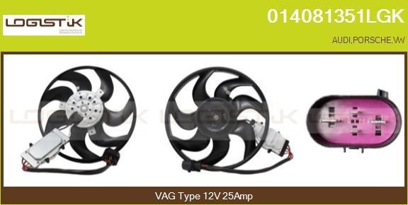 LGK 014081351LGK Hub, engine cooling fan wheel 014081351LGK