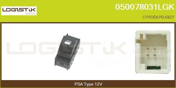 LGK 050078031LGK Power window button 050078031LGK