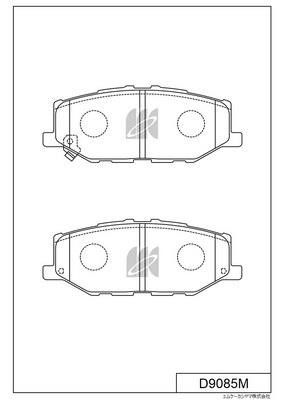 Kashiyama D9085M Brake Pad Set, disc brake D9085M