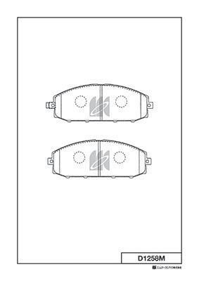 Kashiyama D1258M Brake Pad Set, disc brake D1258M