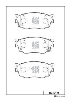 Kashiyama D3101M Brake Pad Set, disc brake D3101M